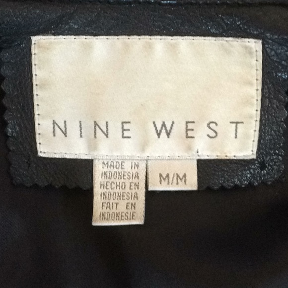 100% Leather Nine West Blazer - Picture 4 of 4